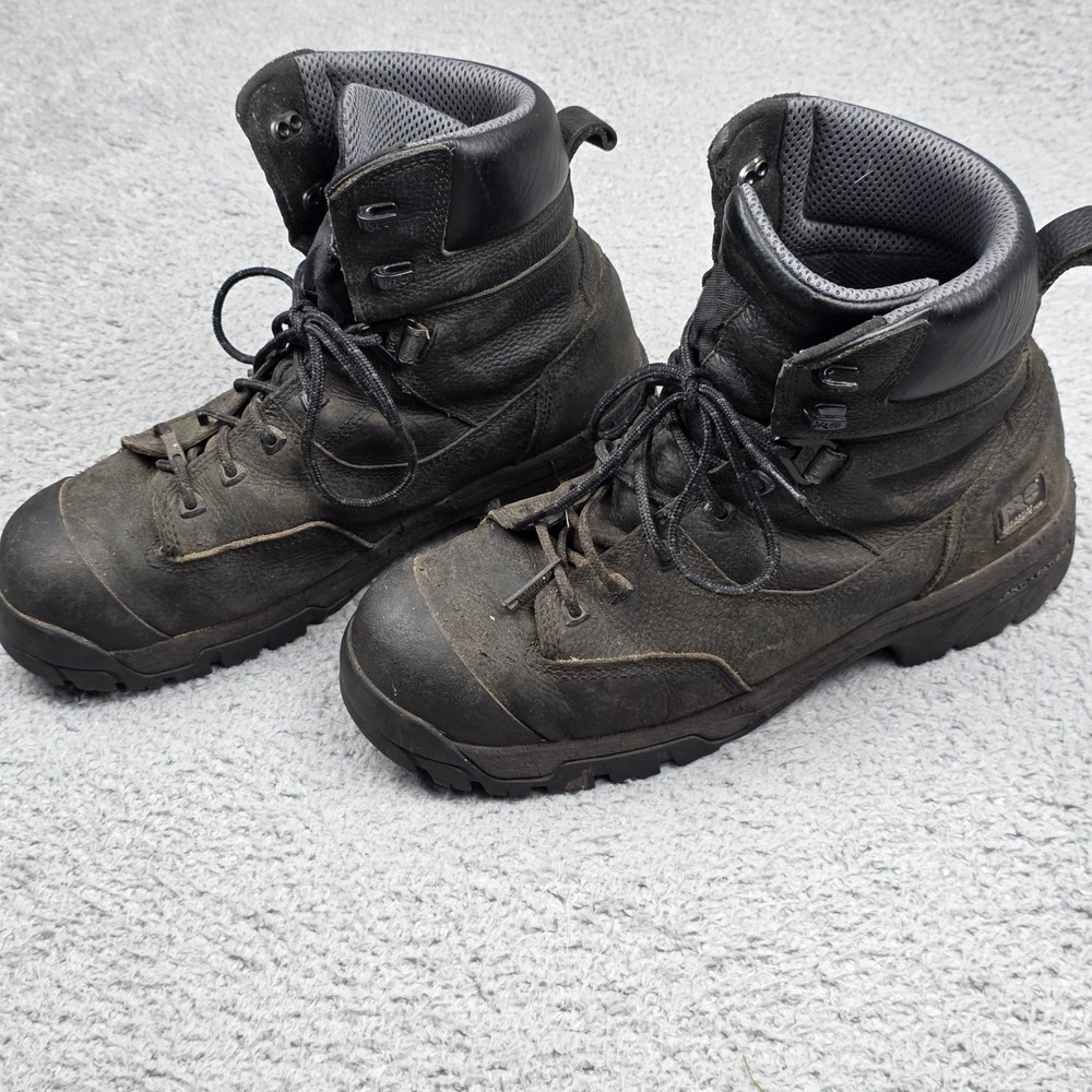Timberland PRO Work Boots Mens 11 Black Composite Toe Waterproof Anti-Fatigue